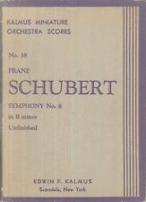 Vintage Schubert Unfinished Symphony No 8 Pocket Mini Score Kalmus