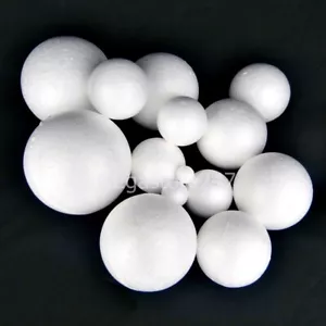 Polystyrene Foam Balls 20mm-150mm Solid Sweet Tree Decoration Craft Floral Cake - Picture 1 of 10