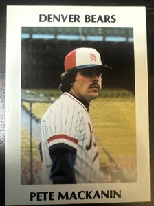 Pete Mackanin 1978 Bubble Up Tieffel & Associates Denver Bears menores raros - Imagen 1 de 2