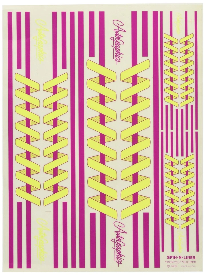 Eagle Model AG Decal SPIN-N-LINES-YELLOW AG809 - Image 1 of 1