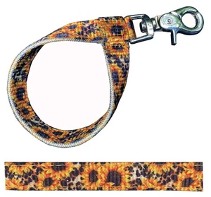 Showman Nylon Sunflower & Cheetah Print Tie Down Keeper - Picture 1 of 1