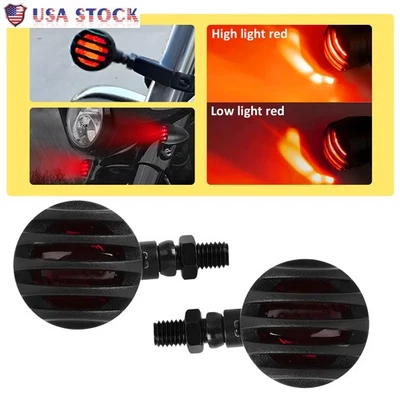 2X Motorcycle Red Turn Signal Lights For Blinker Suzuki DRZ400SM DR650SE DRZ400S - Image 1 of 4