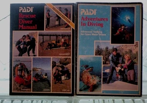 PADI Diver Manuals Rescue Diver Manual Revised Edition and Adventures In Diving - Picture 1 of 7
