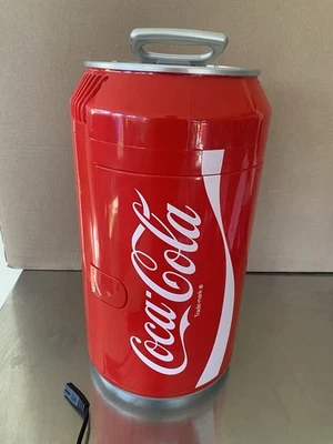Koolatron Coca Cola 8 Can Portable Mini Fridge 12V 110V Refrigerator Novelty 15” - Image 1 of 4