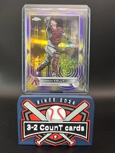 2022 Topps Chrome Sonic - Carson Kelly #215 Purple & Yellow Sonic Pulse... - Picture 1 of 2