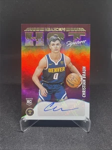 2023 Panini NBA Hoops Basketball Hot Signatures Christian Braun RC Auto #HSR-CBR - Picture 1 of 2