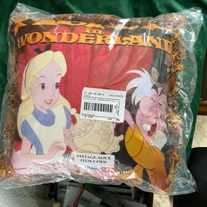vintage NEW disneyana alice in wonderland movie poster pillow RARE - Picture 1 of 2