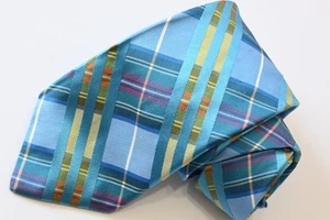 TED BAKER LONDON BLUE MEN'S Neck Tie W: 3 1/2 " BY L:60" MADE IN USA - Picture 1 of 4