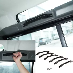Black Alloy Inner Car Roof Grab Handle Trim For Land Rover Defender 2004-2018 - Bild 1 von 10