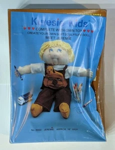 1984 Kutesie Kids "Jeremie" Soft Sculpture Boy Doll Kit, NEW - Picture 1 of 3