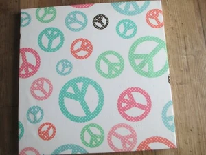 Pin Board Pottery Barn Pin Board Teen Memory Peace Symbols 16" Square - Picture 1 of 2