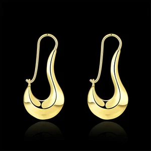 Venta al por mayor pendientes de plata enchapados en oro real antialérgicos sin níquel para mujer A1 - Imagen 1 de 6
