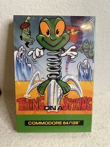 Vintage 1987 Thing On A Spring (Commodore 64/128 Video Game) NEW, Sealed NIB - Picture 1 of 3