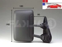 RETROVISORE DX MANUALE GRIGIO BRACCIO CORTO PER IVECO DAILY 1996-1999 - Immagine 1 di 1