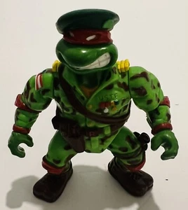 Vintage 1991 TMNT Teenage Mutant Ninja Turtles "Green Beret Raphael" - Picture 1 of 5