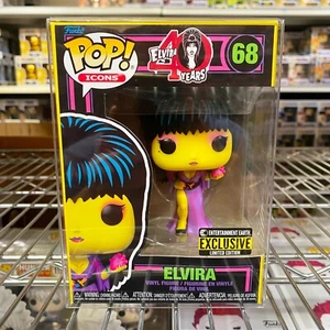 Funko Pop Icons BlackLight : ELVIRA #68 Vinyl EE Exclusive "Mint" - Picture 1 of 5