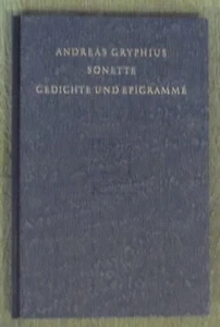 Andreas Gryphius , Sonette Gedichte und Epigramme Band I , HC , Nr 136 von 195 - Picture 1 of 20