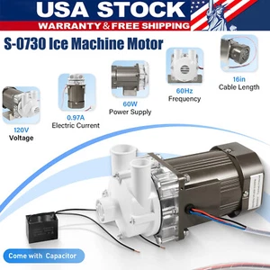 for Hoshizaki S-0730 KM Water Pump Motor Assembly Ice Machine Motor 213780A01 - Picture 1 of 12