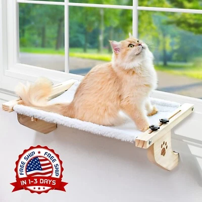 Percha para gatos para alféizar de ventana con soporte: diseño de hamaca. neuvo. - Image 1 of 4