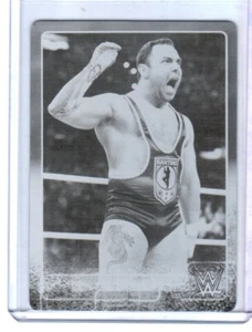 WWE Santino Marella #68 2015 Topps Black Printing Plate Card SN 1 of 1 - Picture 1 of 2