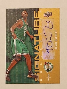 2009-10 Upper Deck Signature Collection KEVIN GARNETT Auto Celtics NICE!