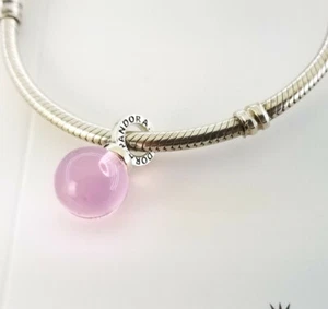 NUEVO AUTÉNTICO Pandora Love Potion Cristal de Murano Corazón Cuelga Dije 397705NPM - Imagen 1 de 3