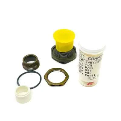 ITT Cannon MS3124E12-10PY Circular MIL Spec Connector 10P  w/ M39029/31-240 Pins - Image 1 of 4