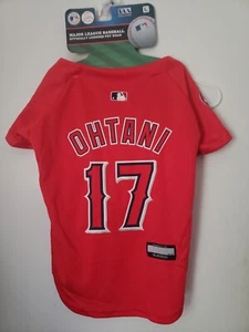 SHOHEI OHTANI Dog Jersey Pet Wear Anaheim Angels Size L Baseball NWT Red NEW MLB - Picture 1 of 3