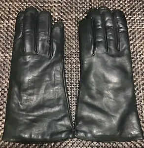 Sermoneta Leather, Cashmere Lined, Women's Gloves, Green - Picture 1 of 8