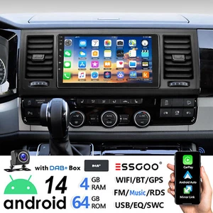 DAB+ 4+64GB Android 14 CarPlay Autoradio Für VW T6 Transporter Multivan GPS Navi - Bild 1 von 13