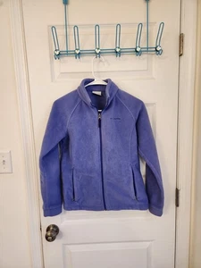 Yourh Girls Purple Columbia Fleece Jacket Size 14/16 - Picture 1 of 3