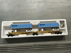 LIONEL TTUX SPINE CAR SET O GAUGE w/ “WERNER ” INTERMODAL TRAILERS - Picture 1 of 16
