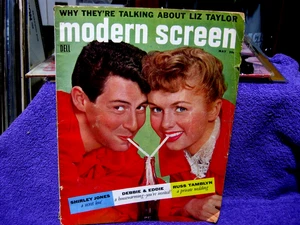 Modern Screen Magazine MAY 1956 Debbie Reynolds Eddie Fisher LIZ TAYLOR - Imagen 1 de 5