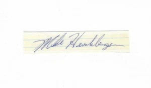 CARTOLINA INDICE 3x5 firmata di mike hershberger (deceduto 2012)! OTTIMO AUTOGRAFO! - Foto 1 di 1