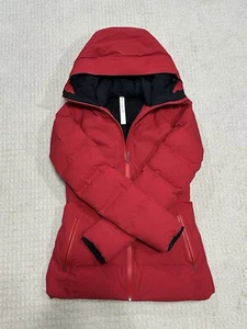 Lululemon Sleet Street Jacket Dark Red Goose Down Insulated Women's Size 4 - Picture 1 of 10