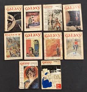 Lotto 10 numeri da 1959 a 1964 Rivista Fantascienza GALAXY Edizioni La Tribuna - Picture 1 of 2