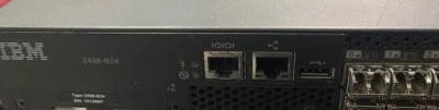 IBM 2498-B24/24E 24 Port 24 8Gb Fibre Channel Switch with 22 SFP 8gb Brocade . - Image 1 of 4