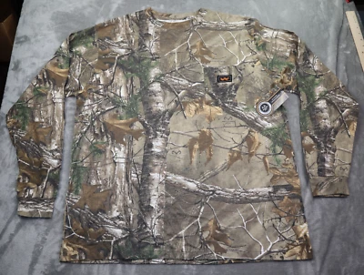 Camiseta masculina camuflada Walls Outdoor Goods nova com etiquetas Realtree tamanho XL manga comprida bolso - Imagem 1 de 4