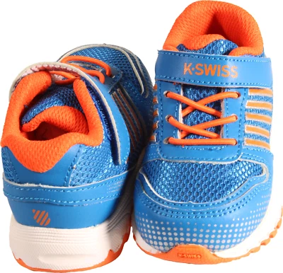 Zapatilla deportiva para bebés K-Swiss X-160 VLC azul brillante/naranja de seguridad talla EE. UU. 6,5 Foto 1 de 4