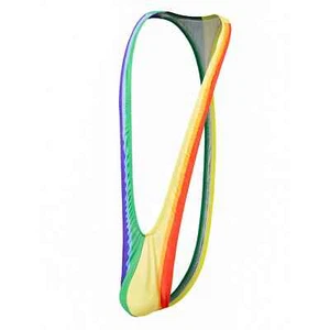Hombres Sexy Lencería Erótica Tanga Abierta Mankini Hombre Arco Iris Una Pieza Traje de Baño Nuevo - Imagen 1 de 11