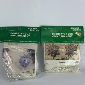 Meri Mac Sequin Christmas Ornament Kits Styrofoam Beaded Vintage NEW Lot #4 - Picture 1 of 7
