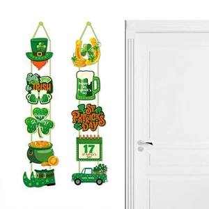 ST Patrick's Day Porch Sign Irish for Party Supplies Holiday Outdoor Indoor - Picture 1 of 6