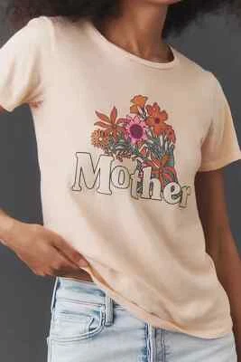Camiseta MOTHER Anthropologie The Itty Bitty Flor Super Bloom Talla S Nueva con Etiquetas Foto 1 de 4