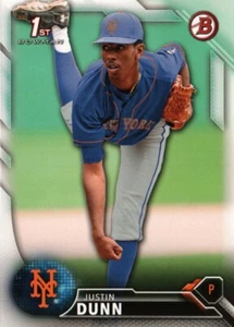 2016 Bowman Draft #BD-29 - Justin Dunn FBC - New York Mets 16-172 - Picture 1 of 2