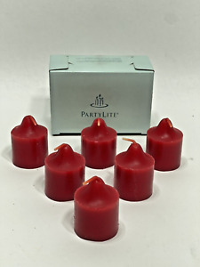 PartyLite - Country Apple Votive Candle #V06203 - 6 Pack - RETIRED - NOS