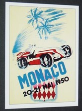 2007 SPORTING PROFILES CARD #10 1950 RACING GRAND PRIX MONACO FANGIO