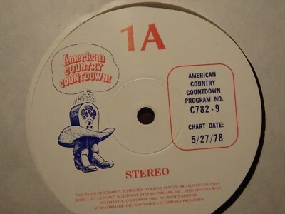American Country Countdown May 27, 1978. Vintage Country Radio Show. 3 LP set - Image 1 of 4
