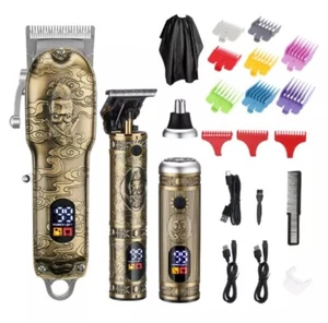 Professional Barber Hair Beard Trimmer T-Blade Grooming Kit for Men - Picture 1 of 9