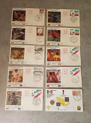 MEXICO SOCCER WORLD CUP 54 FIRST DAY COVER WITH SPECIAL CANCELLED - Image 1 of 4