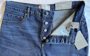 Neu mit Etikett Everlane blaue Jeans, hochrise schmal gerade, 31 normale mittlere Indigo - Bild 1 von 6